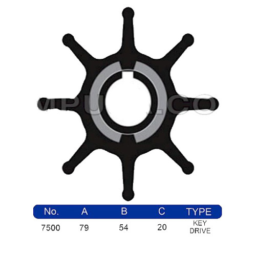 Impeller Key Drive 7500-01K - 7500K - JMP